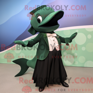 Green Killer Whale maskot...