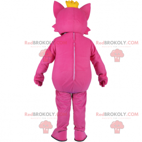 Rosa Katzenmaskottchen mit Stern - Redbrokoly.com