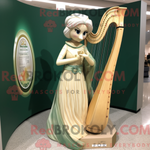 Crème Keltische harp...