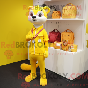 Lemon Yellow Weasel mascot...