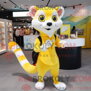 Lemon Yellow Weasel mascot...