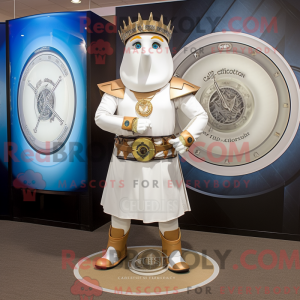 White Celtic Shield mascot...