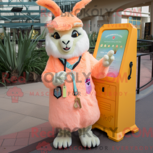 Peach Llama mascot costume...