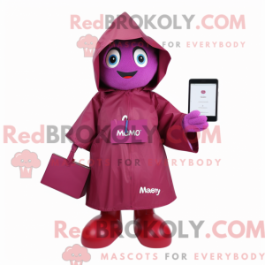 Magenta plomme máscara...