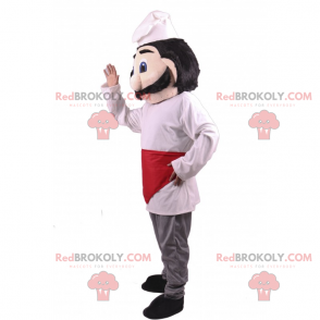 Chef-kokmascotte met grote snor - Redbrokoly.com