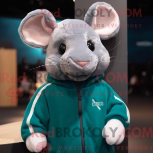 Maskotdraktfigur Teal Rat...