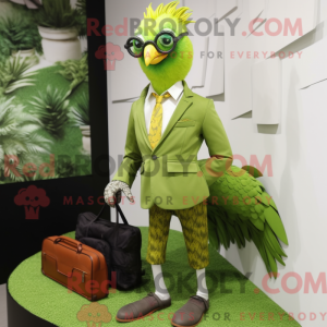 Postava maskota Lime Green...