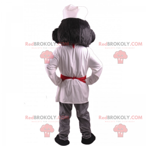 Chef mascot with big mustache - Redbrokoly.com