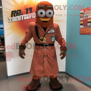 Disfraz de mascota de Rust...