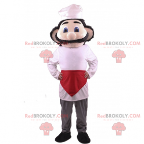 Chef mascot with big mustache - Redbrokoly.com