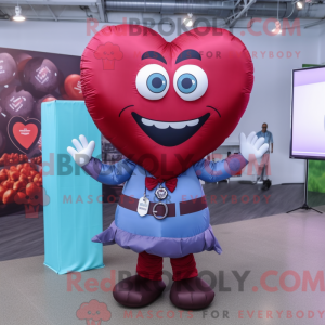 Maroon Heart Shaped...