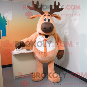 Peach Moose maskot kostume...
