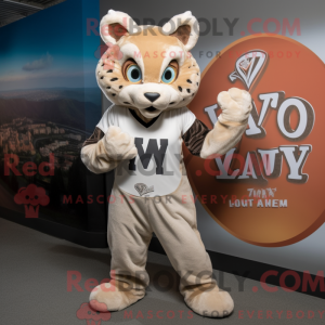 Postava maskota Tan Lynx...