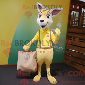 Lemon Yellow Gazelle mascot...
