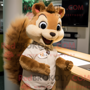 Tan egern maskot kostume...