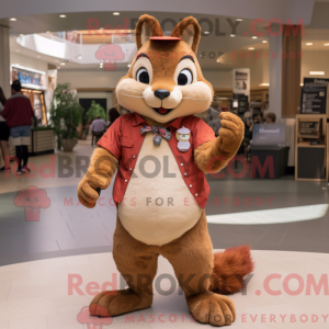 Tan egern maskot kostume...