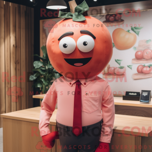 Pink Tomato mascot costume...