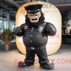 Black Strongman mascot...
