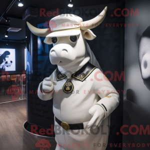 White Bull-mascottekostuum...