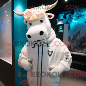 White Bull-mascottekostuum...