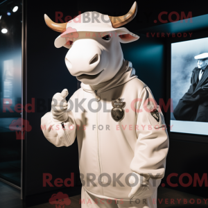 White Bull-mascottekostuum...