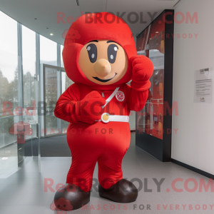 Rød boksehandske maskot...