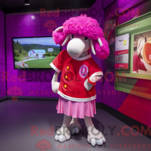 Magenta schaap...