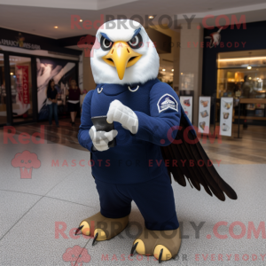 Navy Falcon mascot costume...