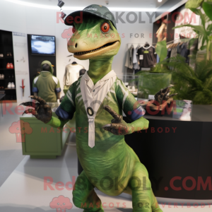 Olive Coelophysis mascot...
