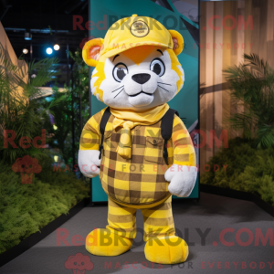 Citrongul tiger maskot...