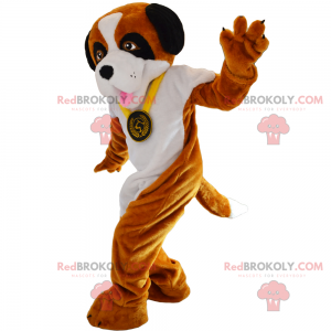 Cachorro mascote com medalha - Redbrokoly.com