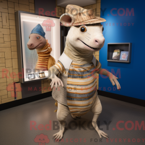 Beige gordeldier...