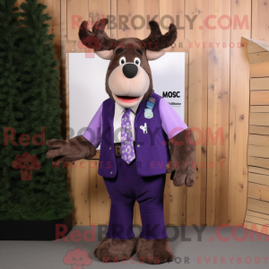 Lilla Moose maskot kostume...