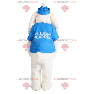 Witte hondenmascotte heeft lange oren - Redbrokoly.com