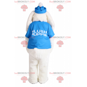 O mascote do cão branco tem orelhas compridas - Redbrokoly.com