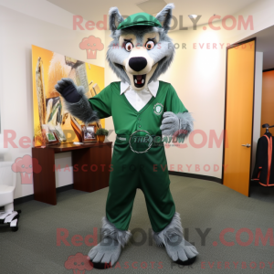Forest Green Wolf mascot...
