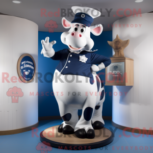 Postava maskota Navy Cow...