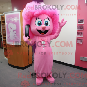 Maskottchenkostüm Rosa...