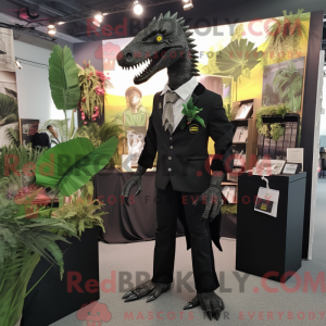 Black Spinosaurus mascot...