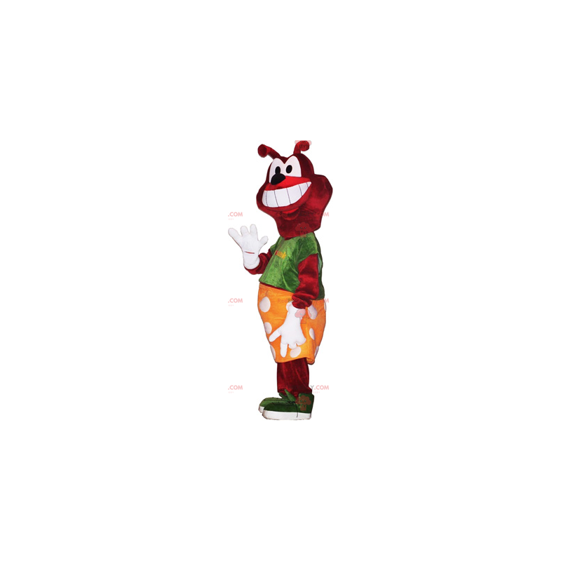 Dog mascot in skirt - Redbrokoly.com