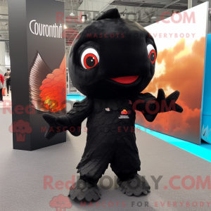 Black Goldfish maskot...
