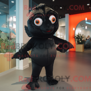 Black Goldfish maskot...
