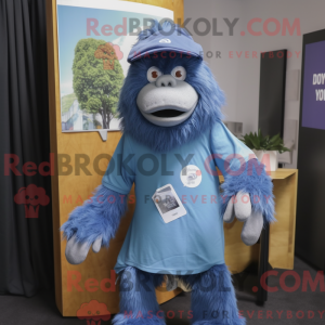 Blauwe orang-oetan...