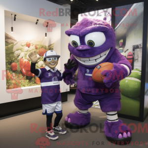 Maskotdraktfigur Purple...