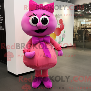 Magenta Apricot Maskottchen...