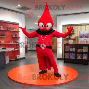 Red Magician mascot costume...
