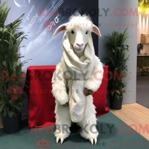 Mascotte de chèvre angora...