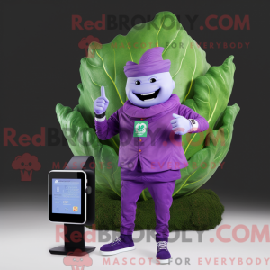 Postava maskota Purple...