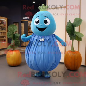 Blå melon maskotkostyme...