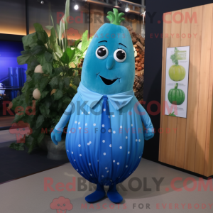 Blå melon maskotkostyme...